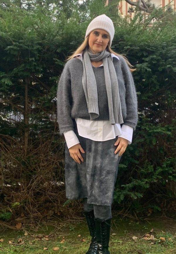 Jupe-Legging Shany gris chiné Tie&Die