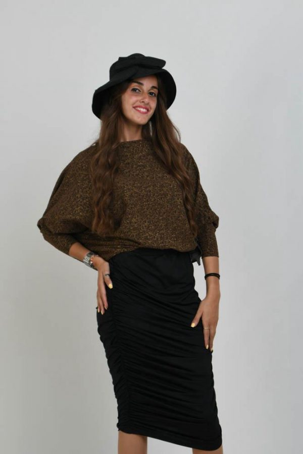 Shirel Kaki/Noir /Tissus HERMES