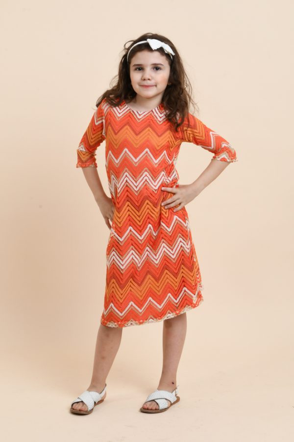 Robe en crochet DIVINE orange