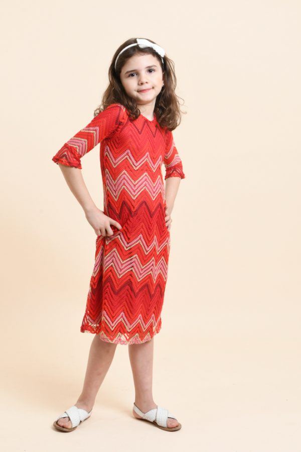 Robe en crochet DIVINE rouge