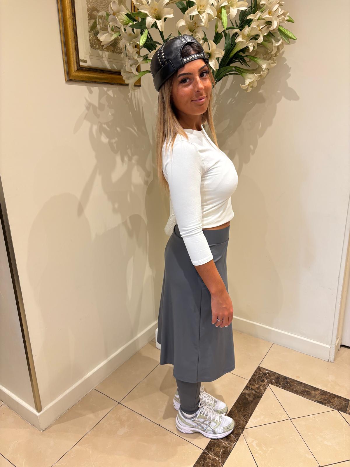 Jupe-Legging Shany gris – Image 5