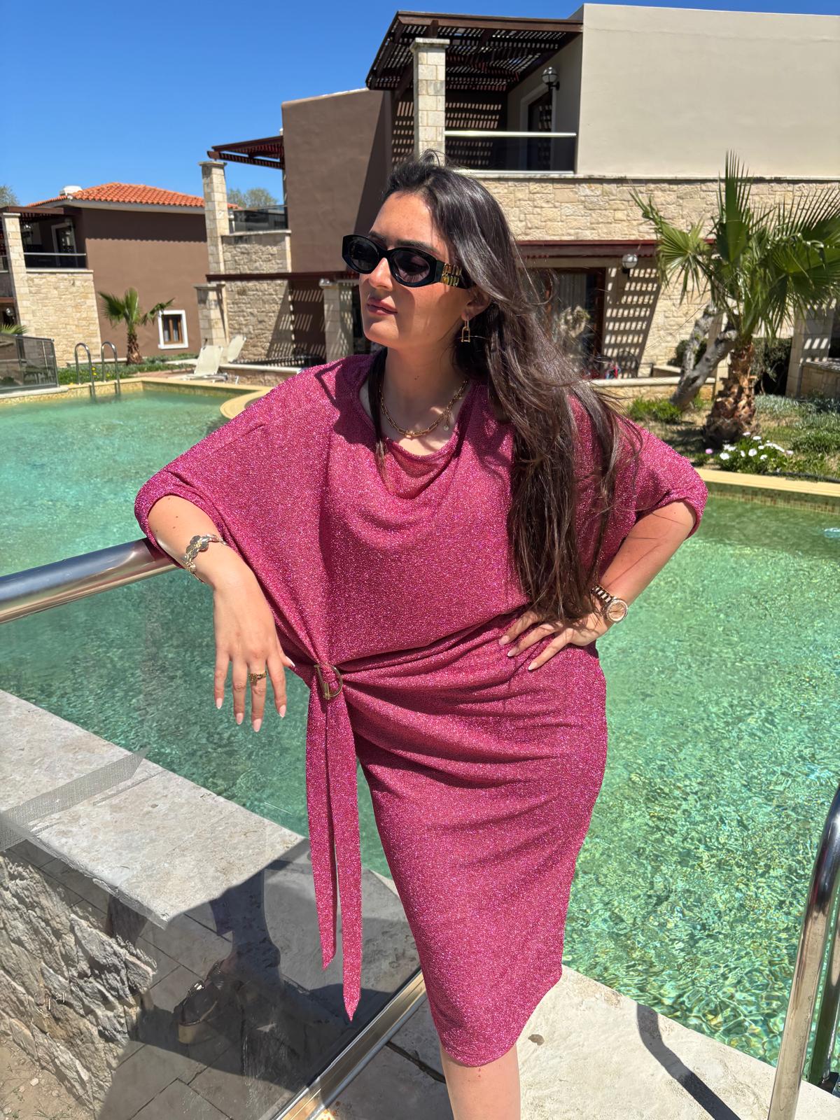 Eden Lurex Fushia