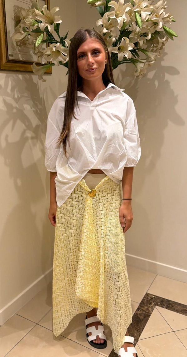 Paréo Dentelle jaune